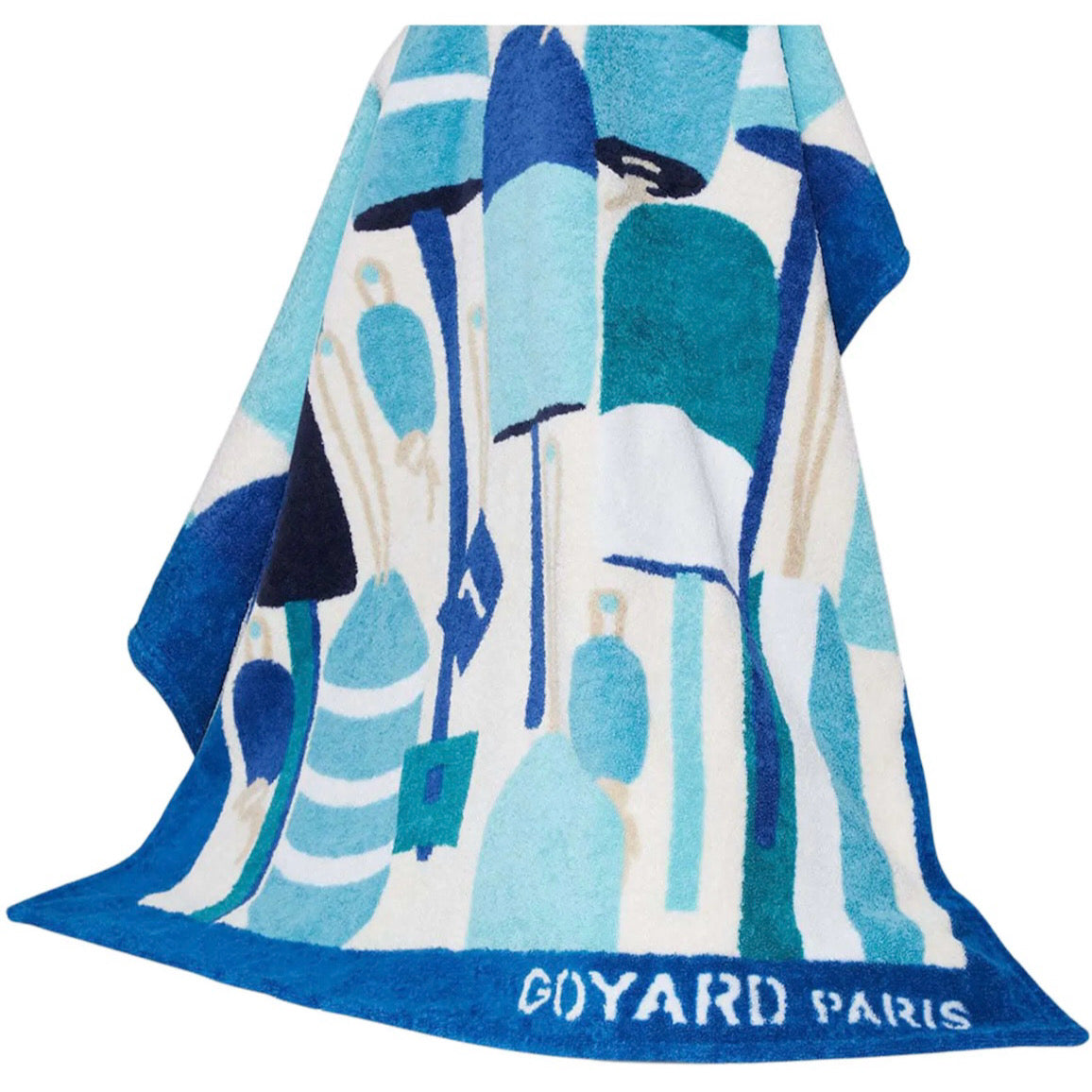 Goyard Saint Louis GM Bag and Balise Towel Turquoise