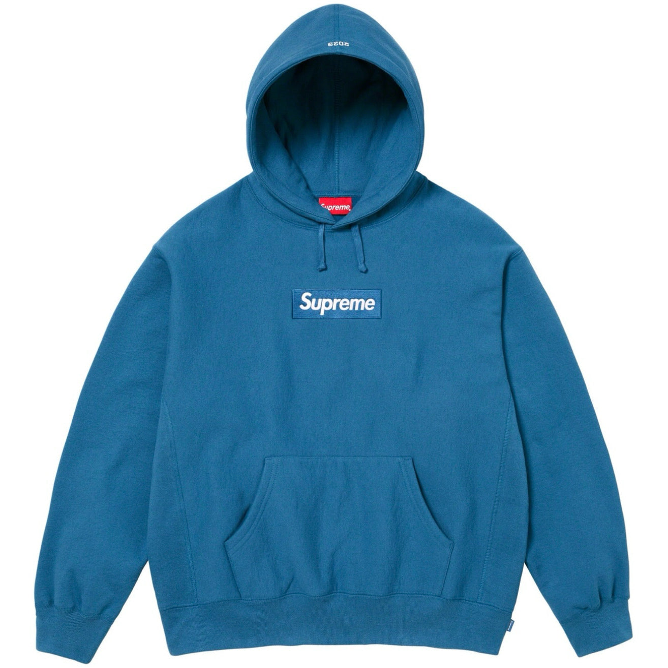 Supreme Box Logo Hooded Sweatshirt Blue