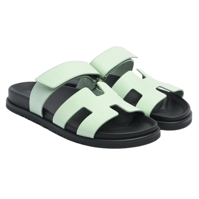 Hermès Chypre Sandals Womens (Vert Jade)