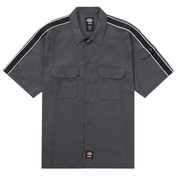 Supreme Dickies Stripe Charcoal Work Shirt